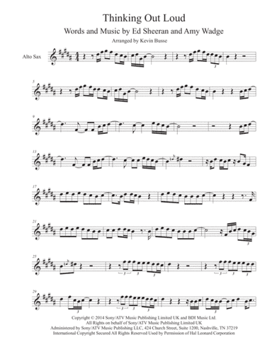 Thinking Out Loud (arr. Kevin Busse)
