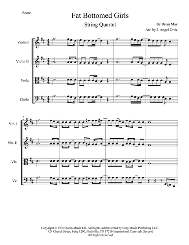 Fat Bottomed Girls (arr. José angel Ortiz ramirez)