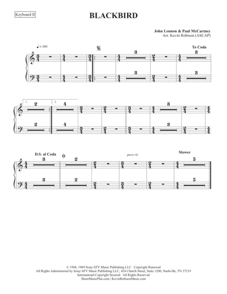 Blackbird (arr. Kevin Robison)