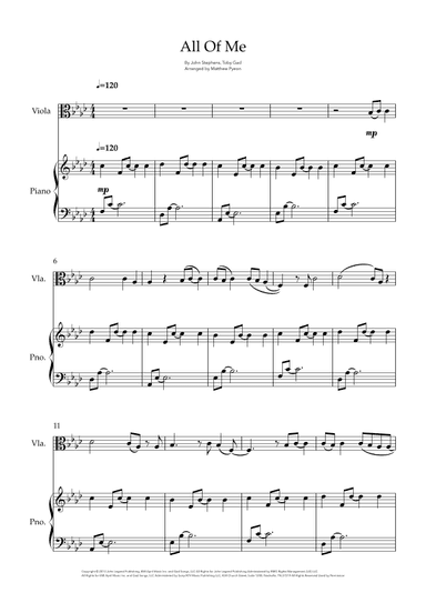 All Of Me (arr. Matthew pyeon)