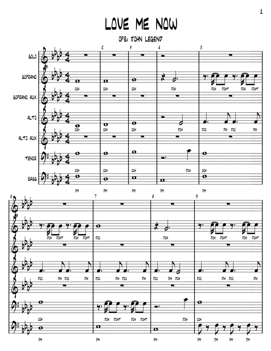 Love Me Now (arr. Brian Haverkate)