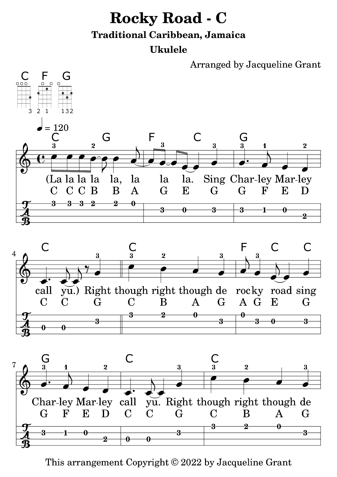 Rocky Road (arr. Jacqueline Grant)