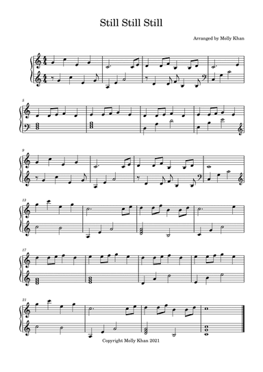 Still Still Still for Double Strung Harp Christmas Carol (arr. Molly Khan)