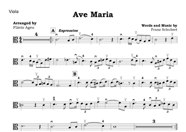 Ave Maria, Op. 52 No. 6 (arr. Flávio Ageu Dos Santos Silva)