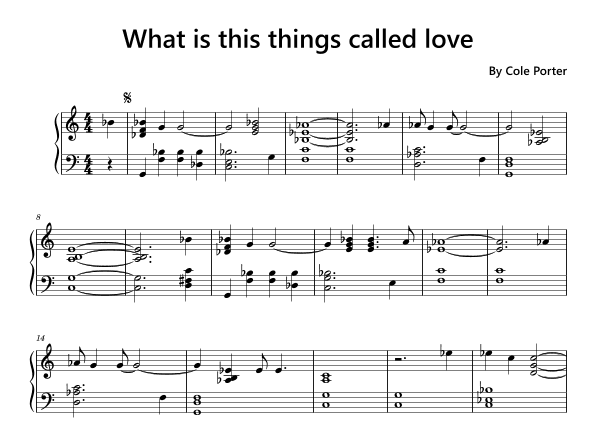 What Is This Thing Called Love? (arr. Funtom)