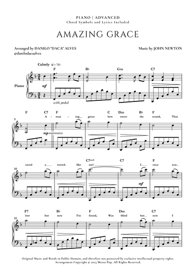Amazing Grace (arr. Danilo "Daca" Alves)