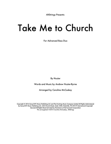 Take Me To Church (arr. Caroline McCaskey)