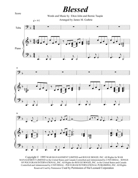 Blessed (arr. James M. Guthrie)