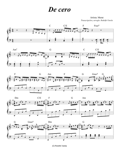 Acuerdate De Mi (arr. Rodolfo Varela)