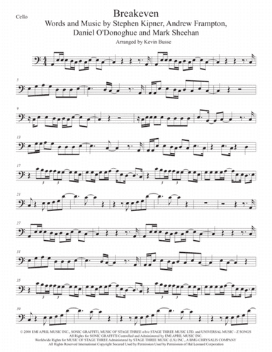 Breakeven (arr. Kevin Busse)