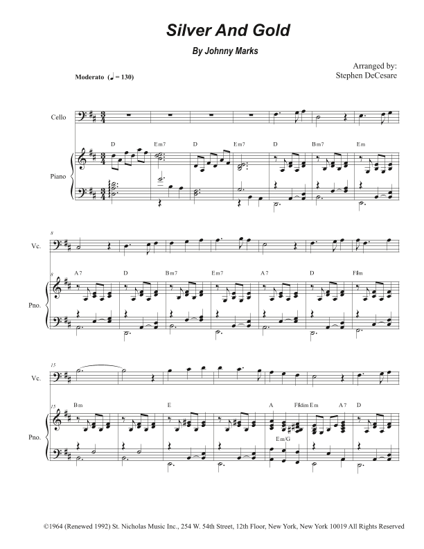 Silver And Gold (arr. Stephen DeCesare)