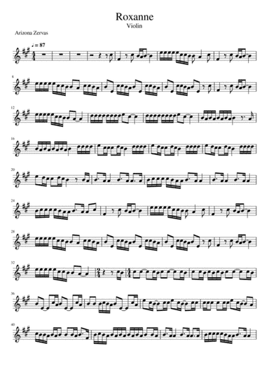 Roxanne (arr. Sean M.)