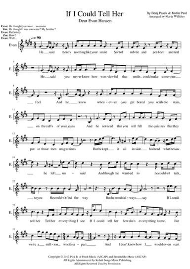 If I Could Tell Her (arr. Maria Willsher)