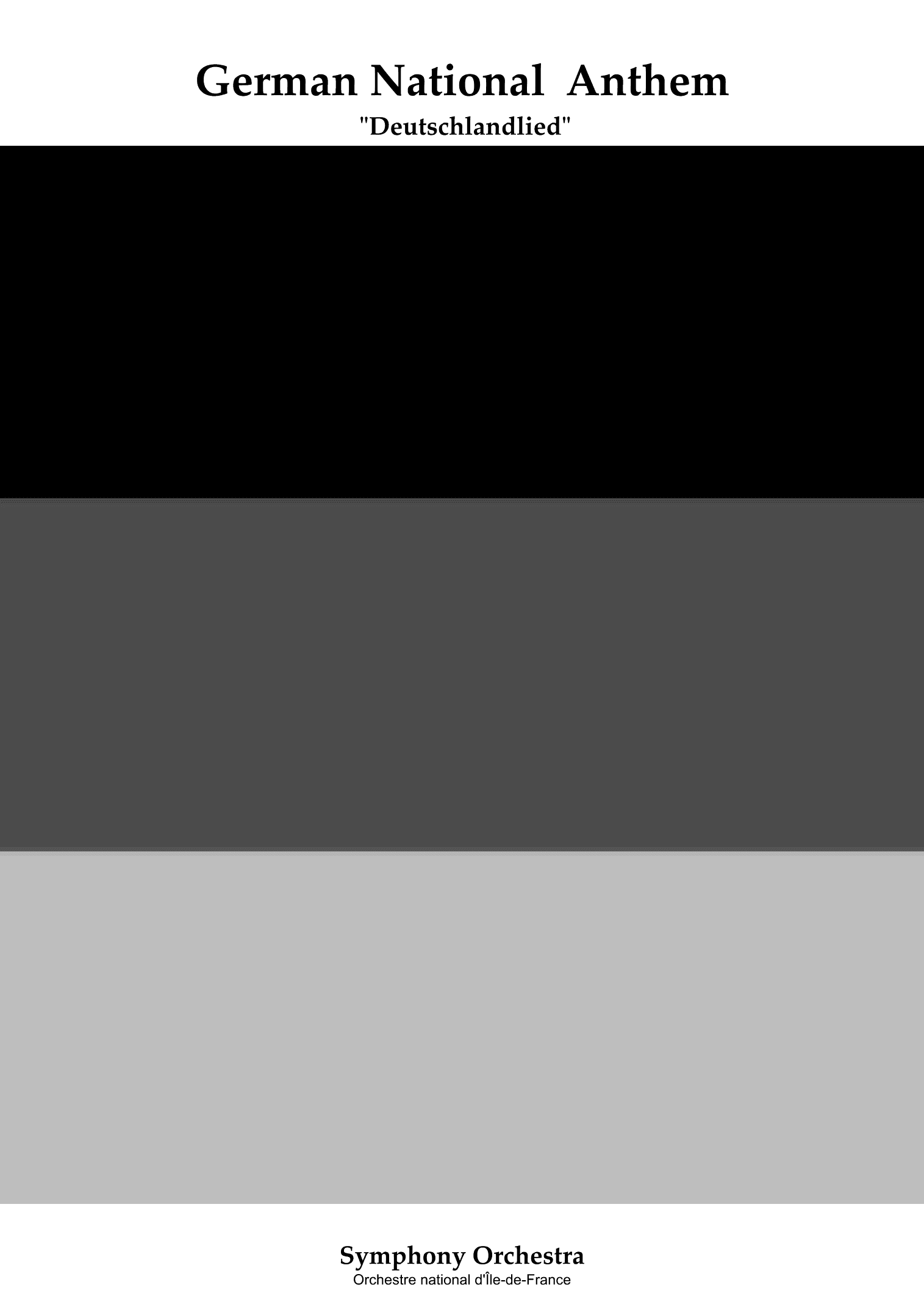 German National Anthem (Double Woodwind) for Symphony Orchestra (arr. Keith Terrett)