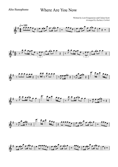 Where Are You Now (arr. Zachary Corbett)