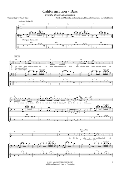 Californication (arr. Andy Pike)