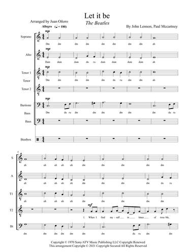 Let It Be (arr. Juan Oñoro)