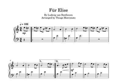 Für Elise (arr. Thiago Marconato)