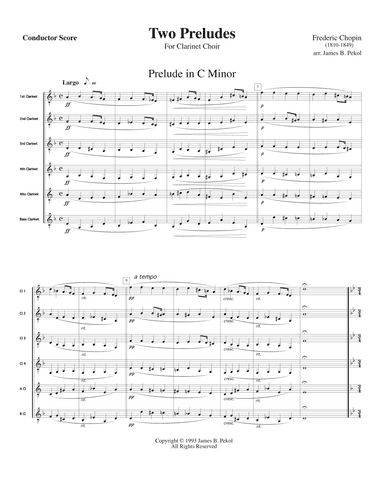 Two Preludes (arr. James B. Pekol)