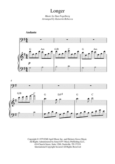 Longer (arr. Kaiserin Rebecca)