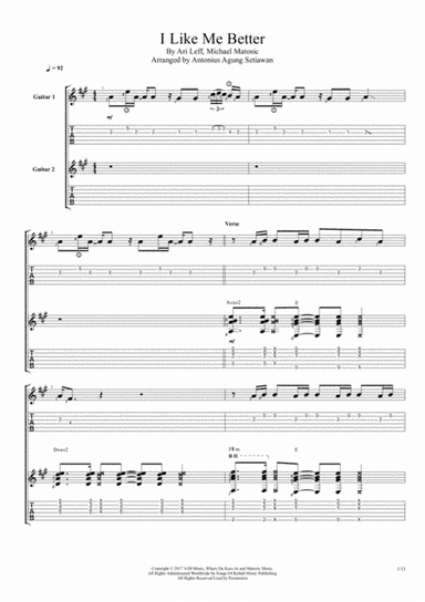 I Like Me Better (arr. Antonius Agung Setiawan)