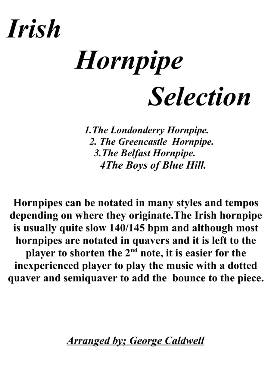 Irish Hornpipe Selection (arr. George Caldwell)