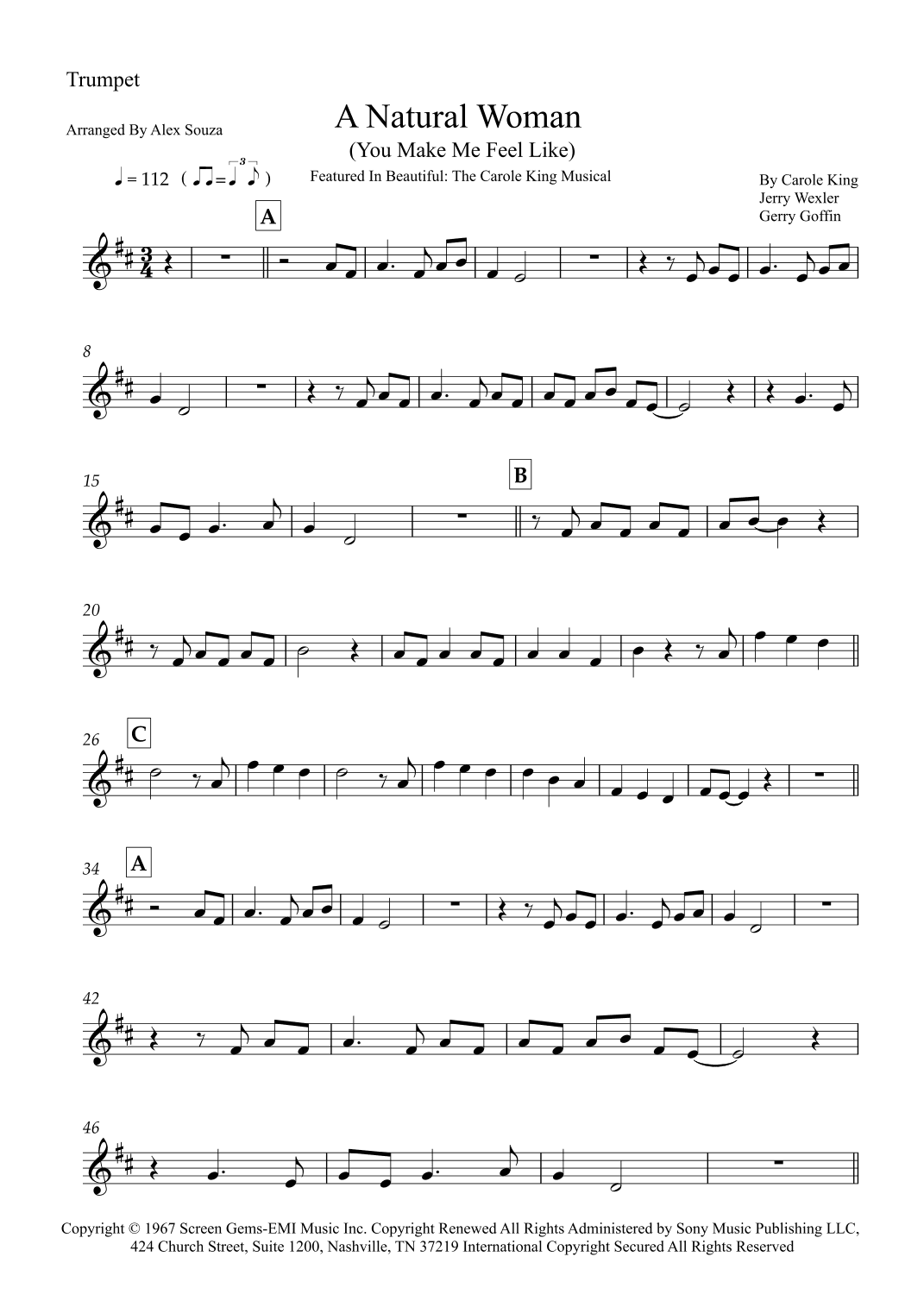 (you Make Me Feel Like) A Natural Woman (arr. Alex Souza)