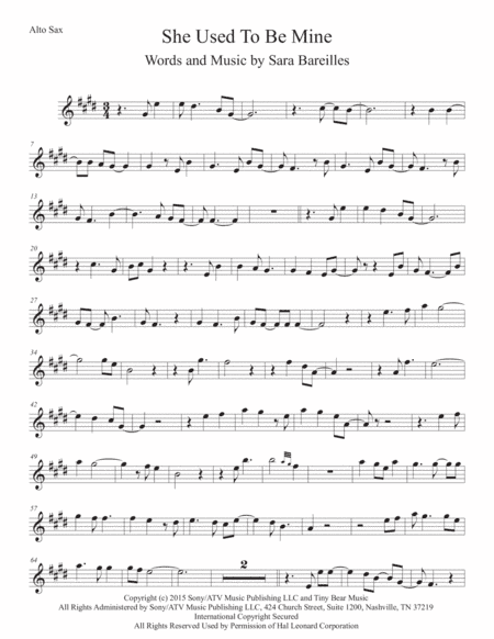 She Used To Be Mine from WAITRESS THE MUSICAL (arr. Kevin Busse)