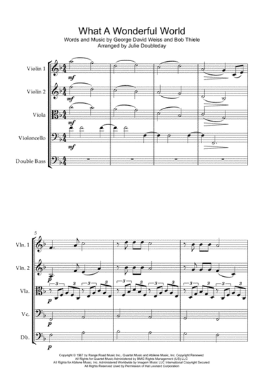 What A Wonderful World (arr. Julie Doubleday)
