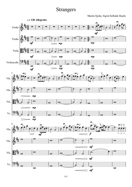 Strangers (arr. Olivia Grigg)