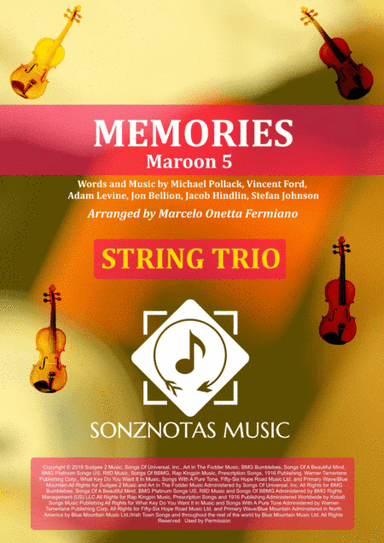 Memories (arr. Marcelo Onetta Fermiano)