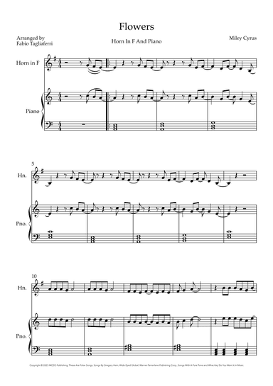 Flowers (arr. Fabio Tagliaferri)