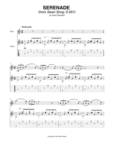 Serenade (from Swan Song, D.957) (arr. Mark Phillips)