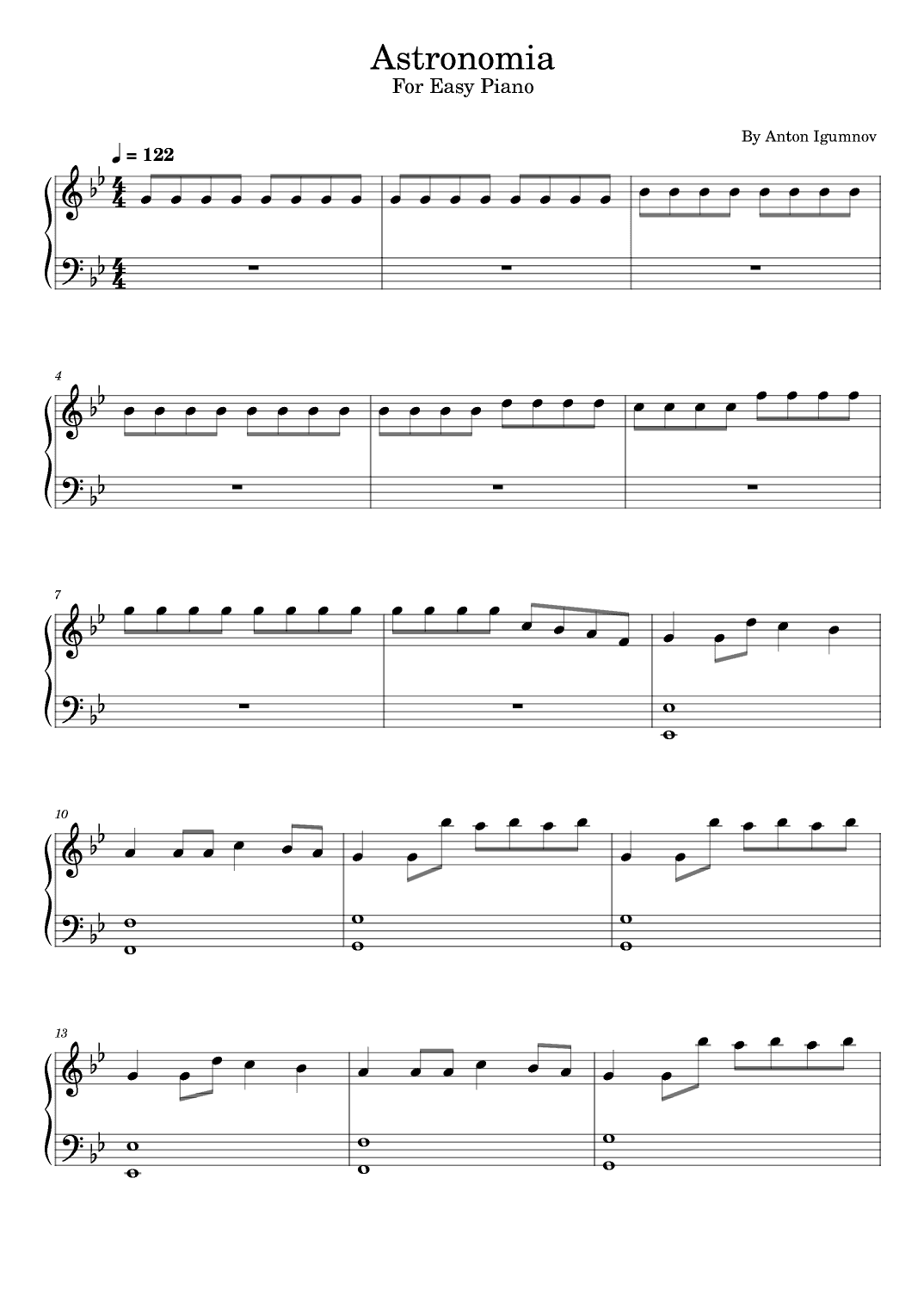 Astronomia (arr. poon)