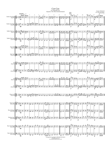 Can Can - for adaptable wind trio (SAB) (arr. John McAllister)