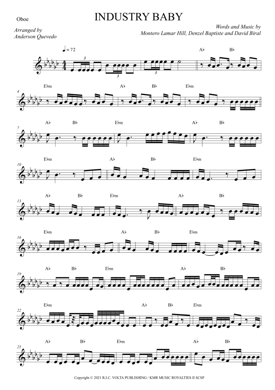 Industry Baby (arr. Anderson Quevedo)