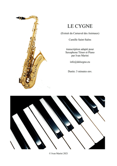 THE SWAN from The Carnival of the Animals - adapted for Tenor Sax and Piano (arr. Ivan Marini)