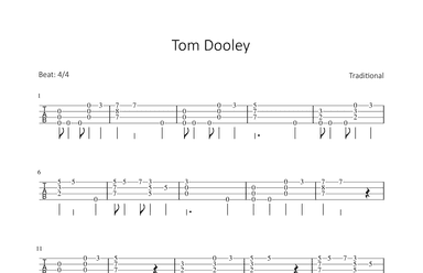 Tom Dooley (arr. Bettina Schipp)