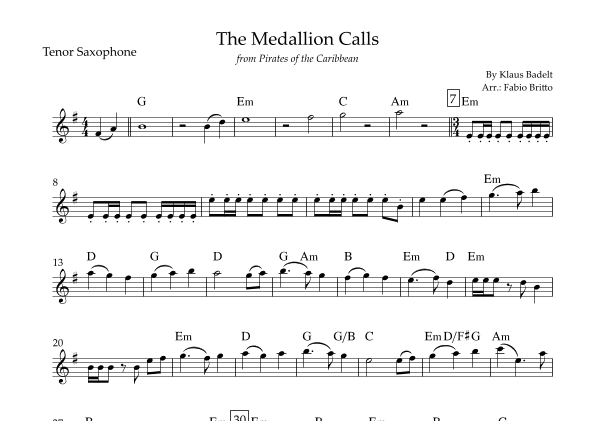 The Medallion Calls (arr. Fabio Britto)