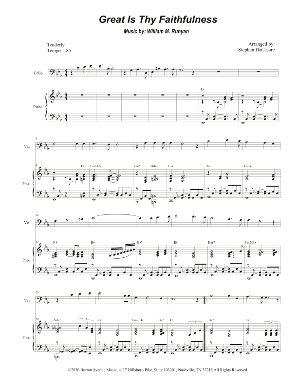 Great Is Thy Faithfulness (arr. Stephen DeCesare)