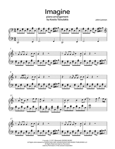 Imagine (arr. Kostis Tsioulakis)