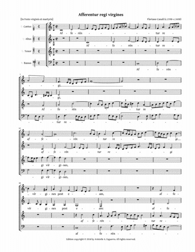 Afferentur regi virgines (Canali) (arr. Aristotle A. Esguerra)