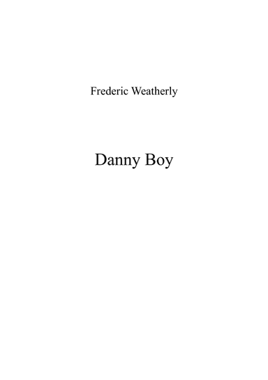 Danny Boy_F -  major key (or relative minor key) (arr. Albert van Niasky)