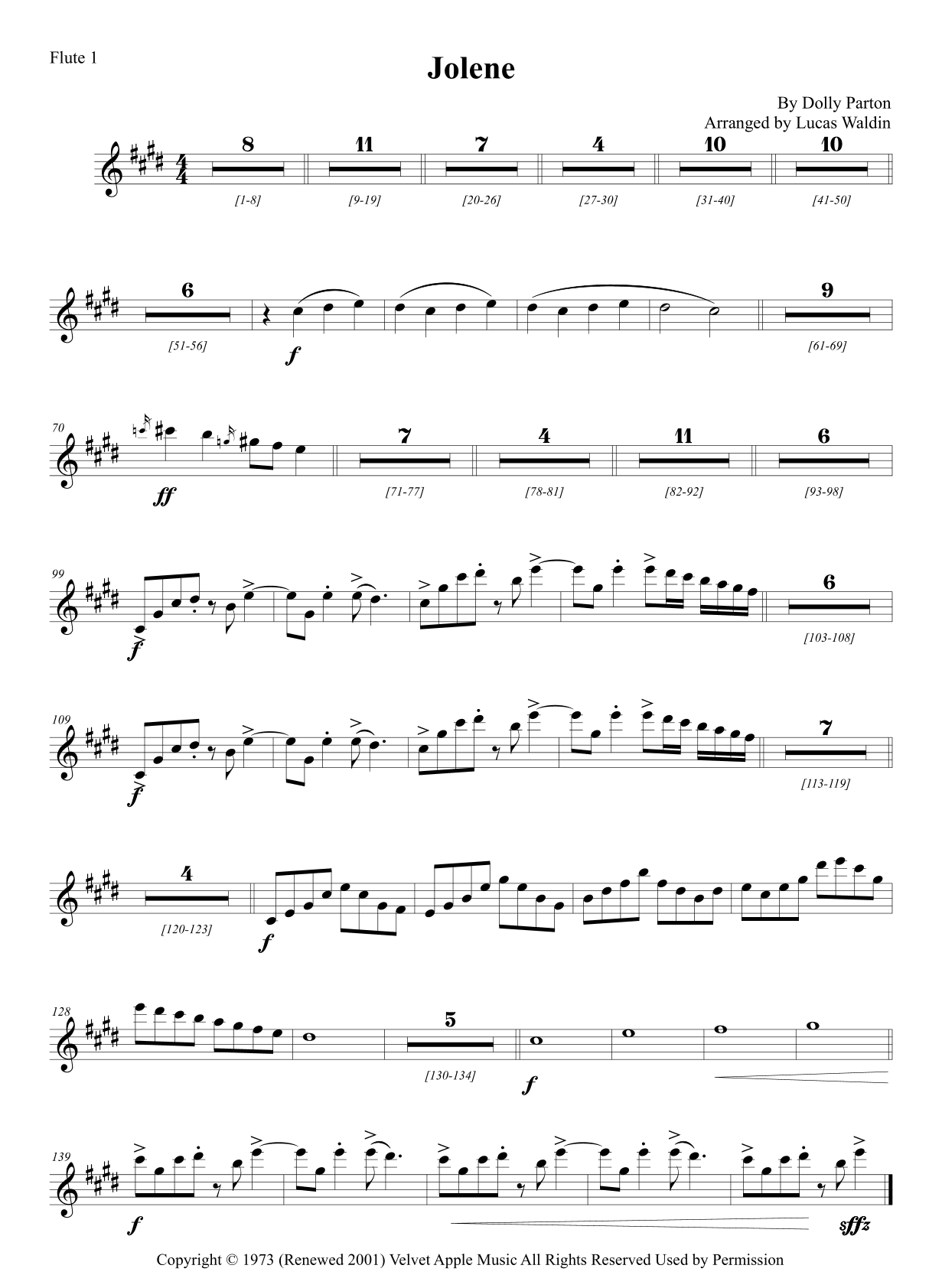 Jolene (arr. Lucas Waldin)