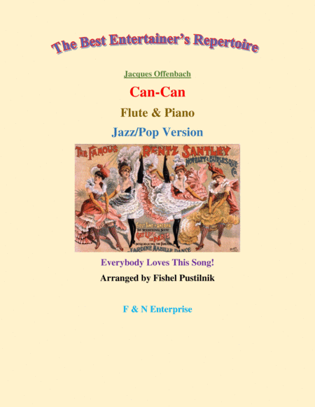 "Can-Can" (Jazz/Pop Version) for Flute and Piano-Video (arr. Fishel Pustilnik)
