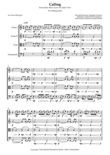 Calling (arr. David Rodríguez)