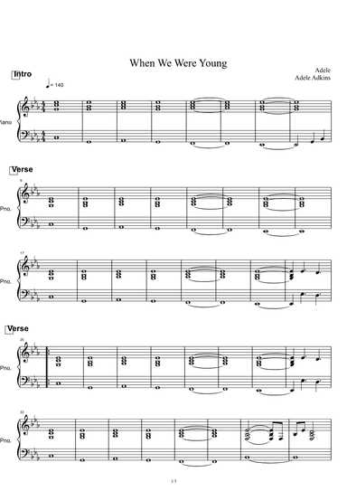 When We Were Young (arr. Adele Adkins)