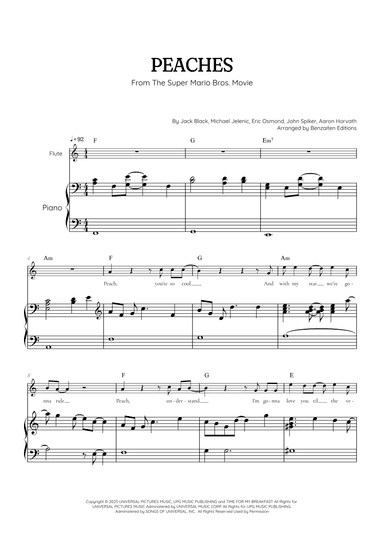 Peaches (arr. Benzaiten Editions)
