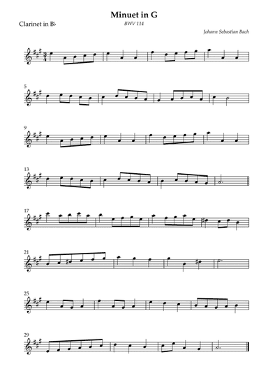 Minuet in G (arr. Wesley S. SIlva)