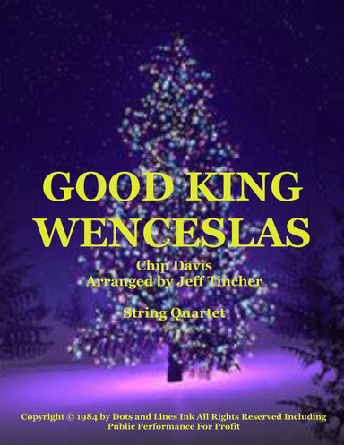 Good King Wenceslas (arr. Jeff Tincher)